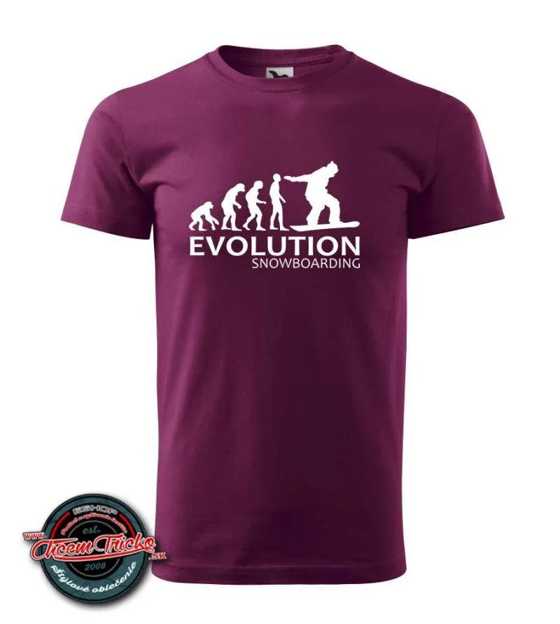 Tričko s potlačou Evolution Snowboarding