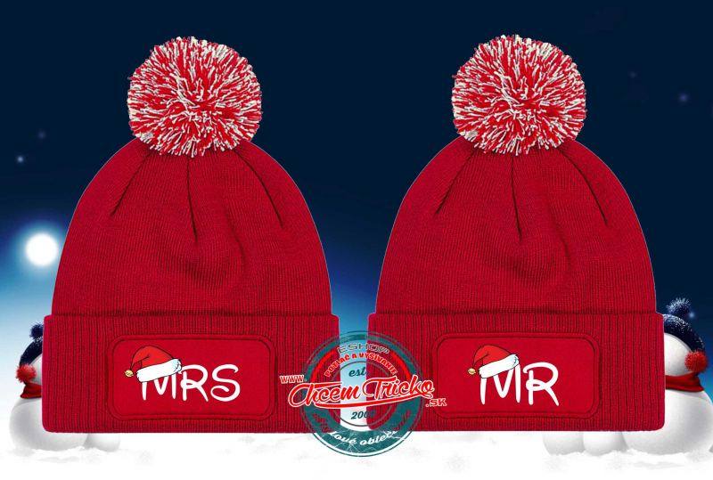 Čapice pre páry Mr & Mrs Vianočné 1