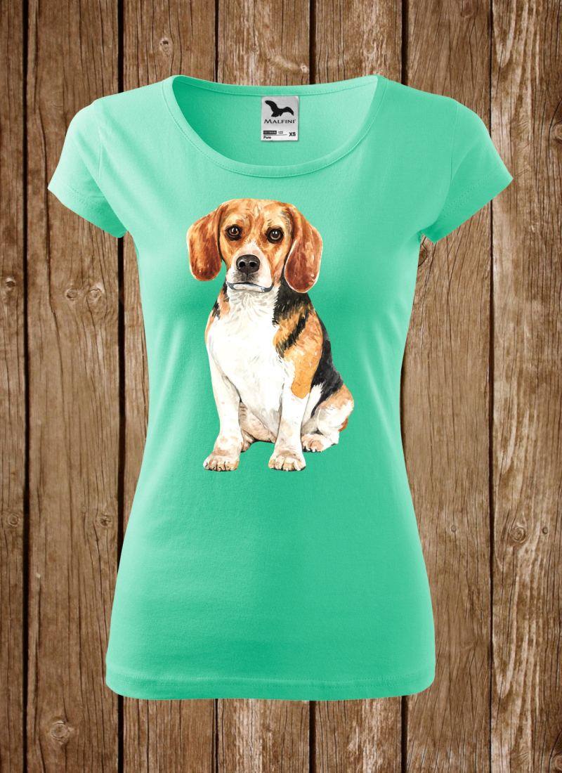 Dámske / pánske tričko s potlačou Beagle