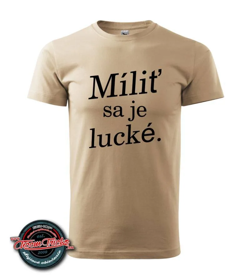 Tričko s nápisom Mýliť sa je ludské