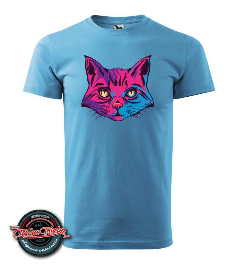 Dámske / pánske tričko s potlačou Cat color