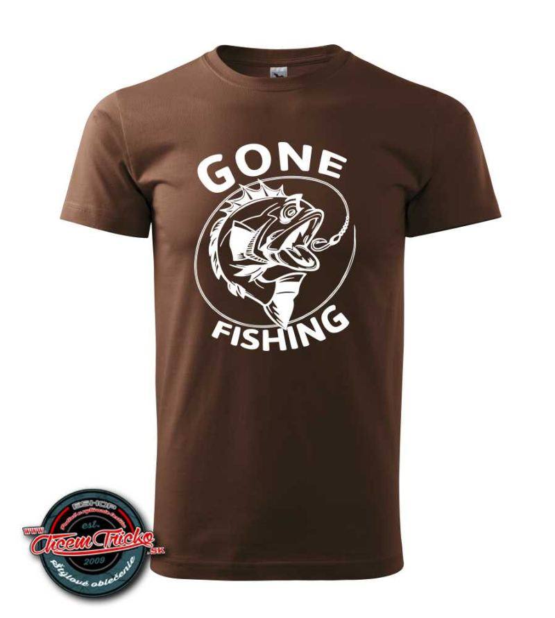 Tričko s potlačou Gone Fishing