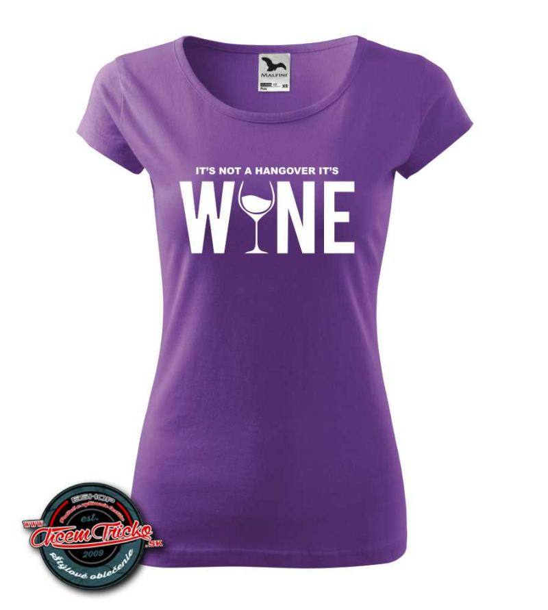 Dámske tričko s potlačou Wine