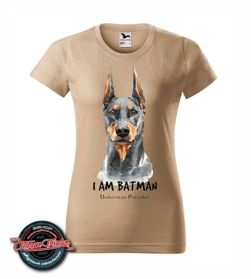 Dámske / pánske tričko s potlačou Doberman