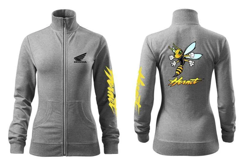 Pánska/dámka mikina s motívom Honda Hornet na zips
