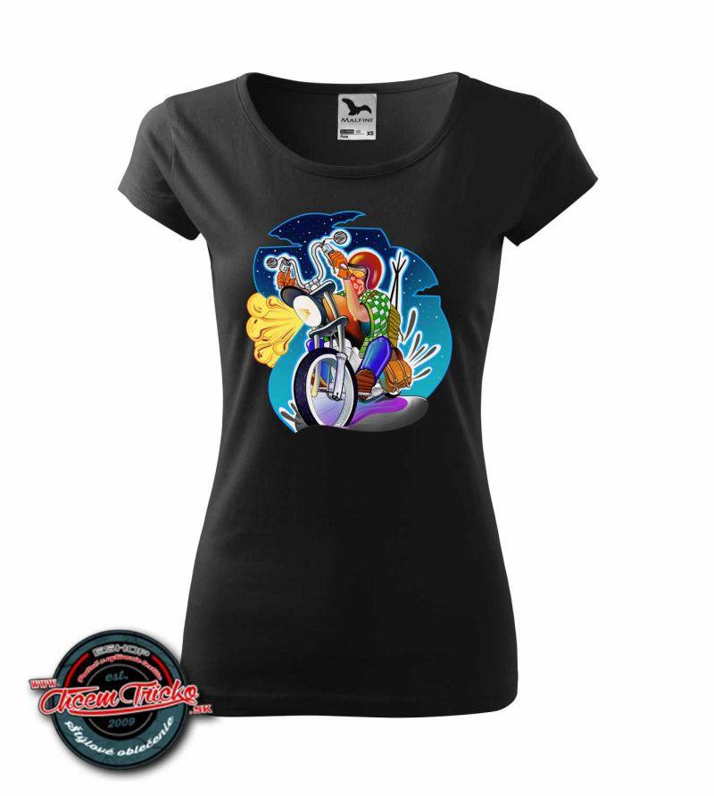 Pánske / dámske tričko s potlačou Biker
