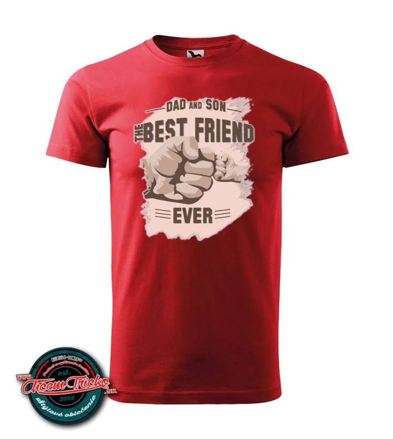 Tričko s potlačou Best friends, pre otecka a syna