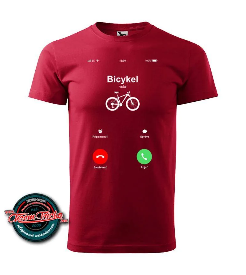 Tričko Bicykel volá