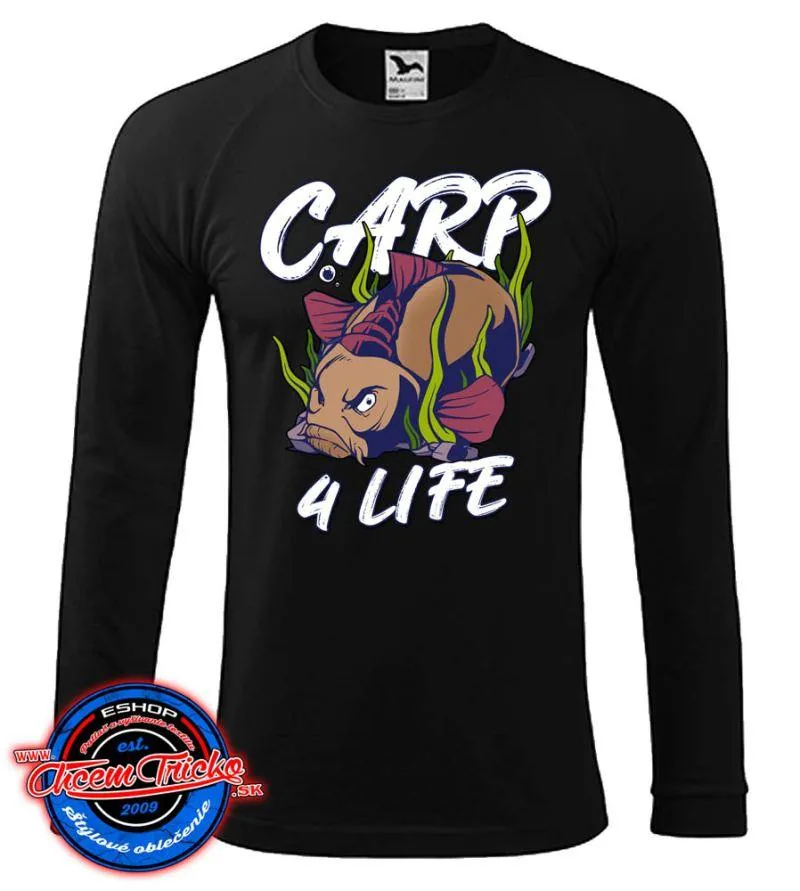 Rybárske tričko s dlhým rukávom Carp 4 Life