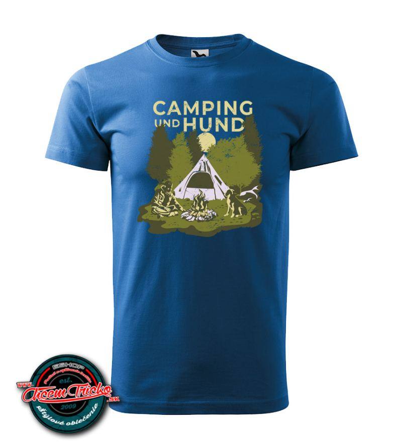 Turistické tričko Camping und Hund