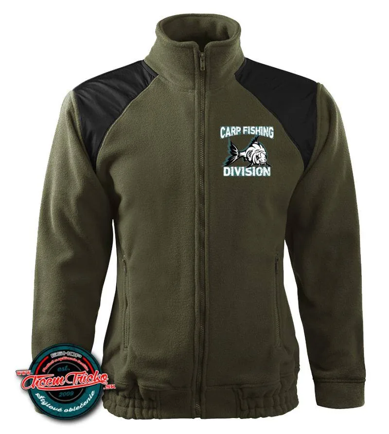Kvalitná fleecová mikina Carp fishing division