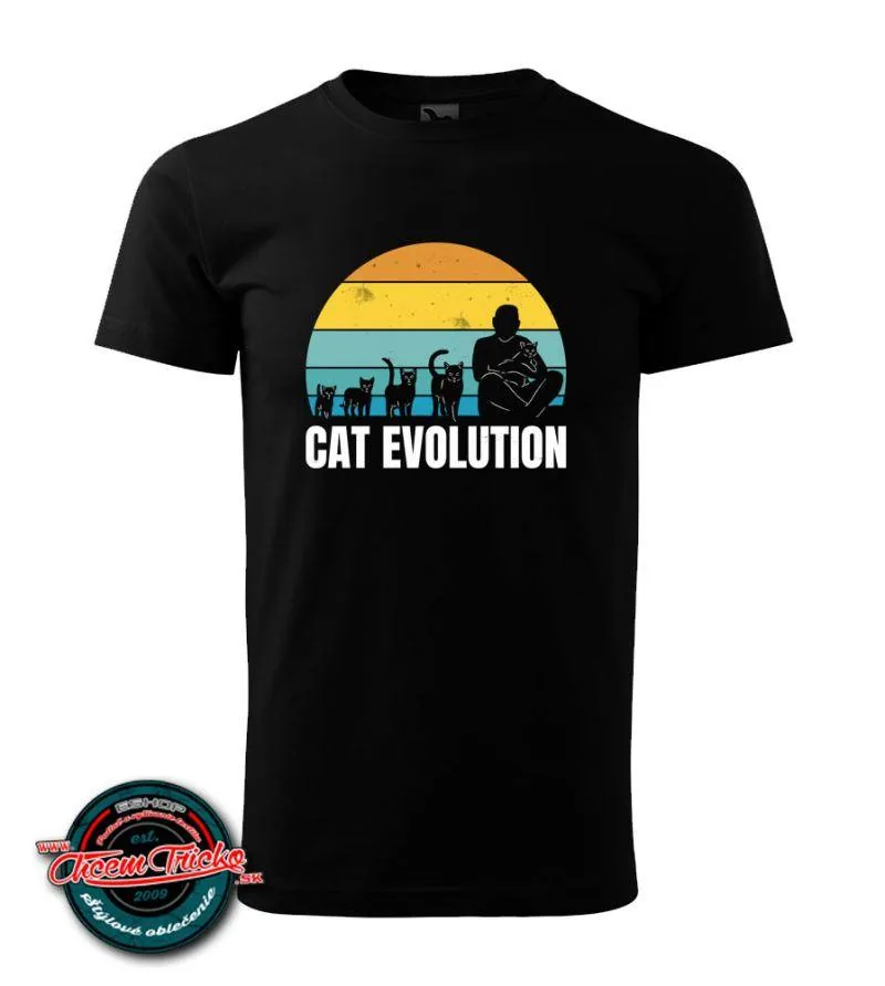 Tričko Cat evolution