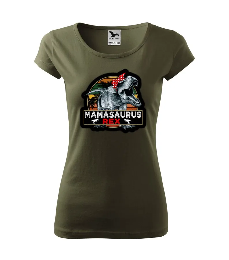 Dámske tričko Mama saurus rex