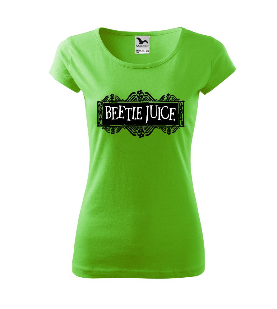 Dámske tričko s potlačou Beetlejuice logo