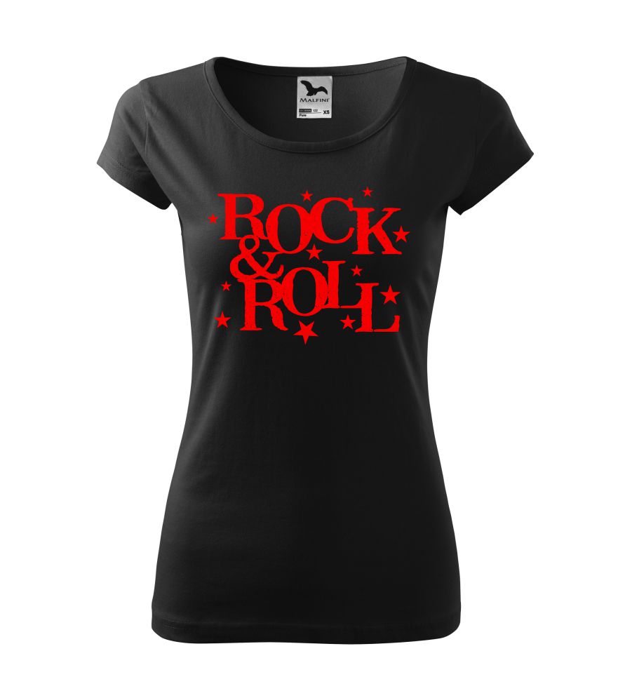 Dámske tričko s potlačou RockNRoll