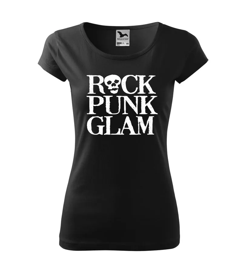 Dámske tričko s potlačou rock punk glam