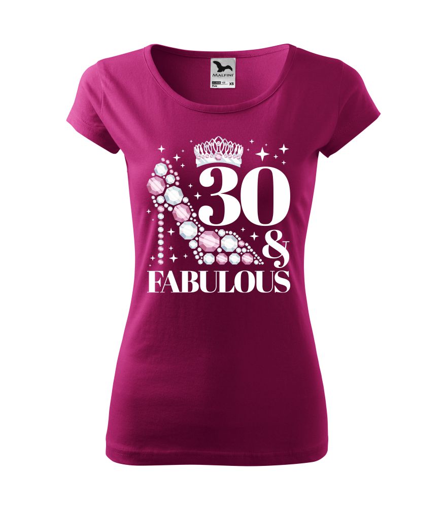 Dámske narodeninové tričko 30 years