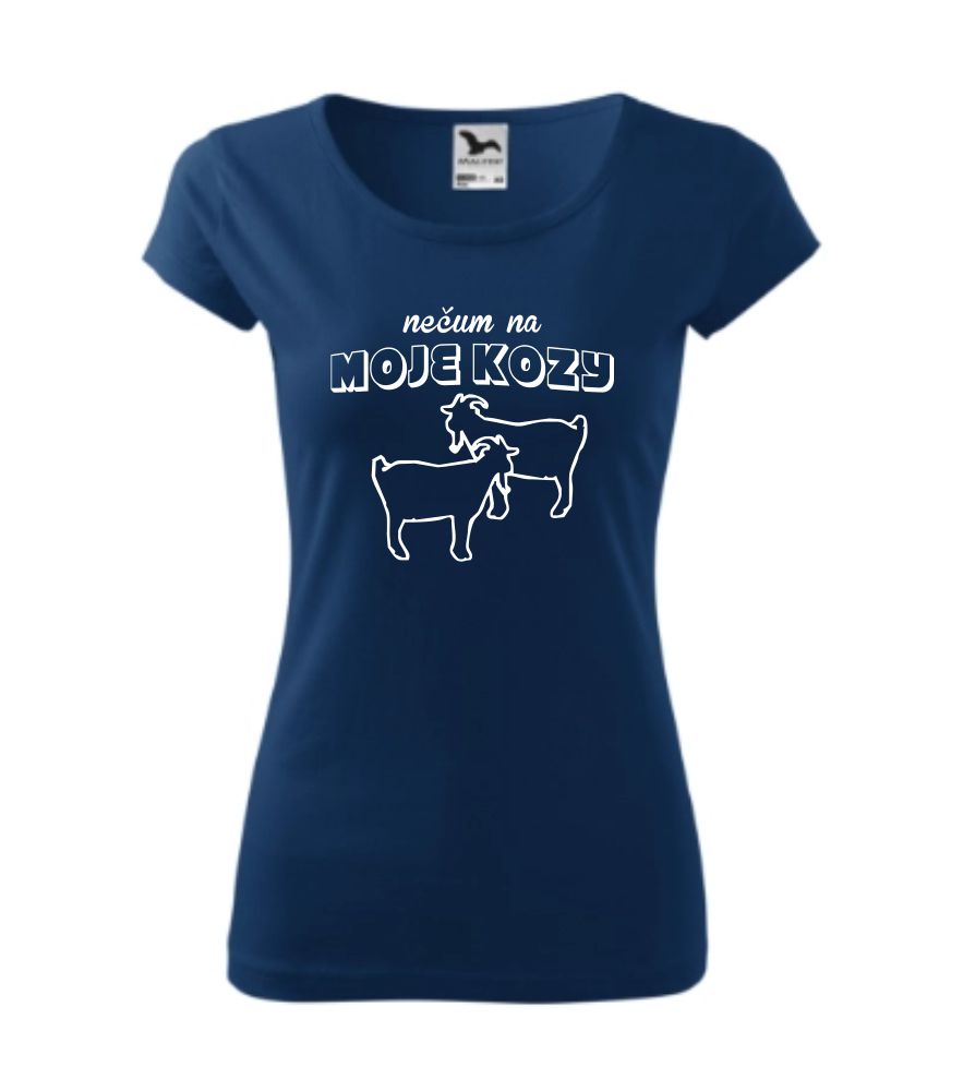 Dámske tričko s motívom "Nečum na moje kozy"