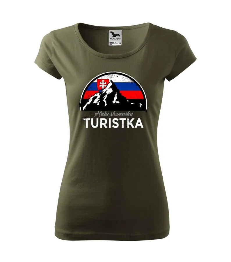 Dámske tričko Slovenská turistka