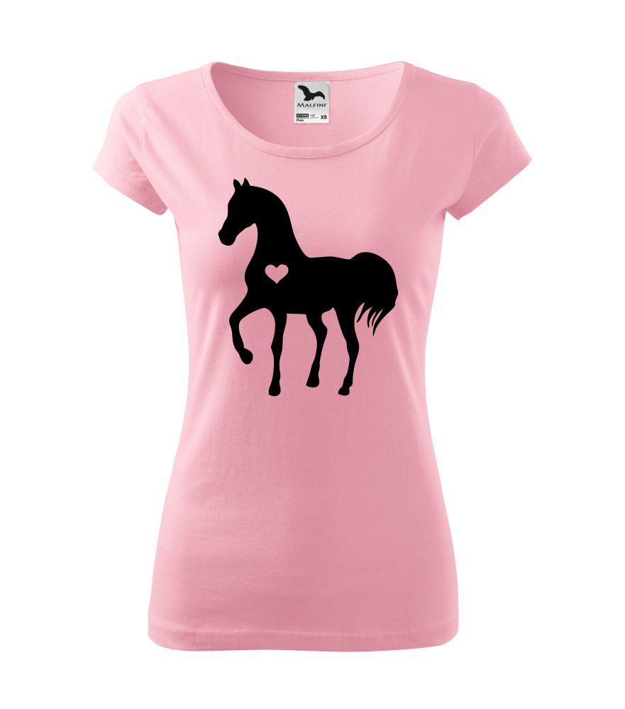 Dámske tričko s potlačou Horse