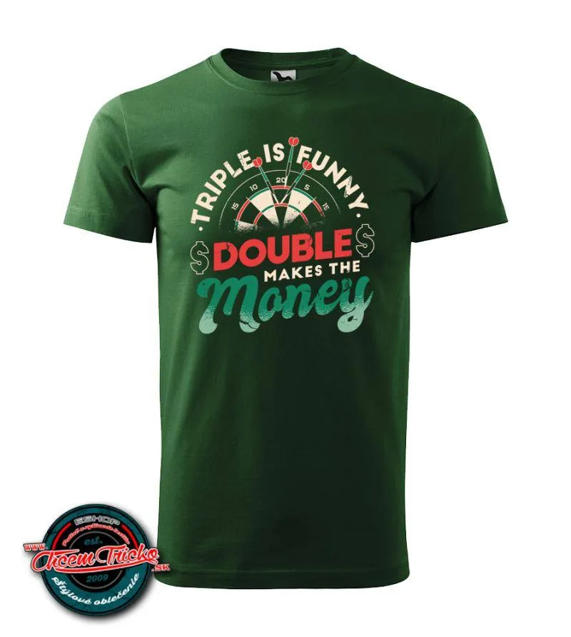 Tričko s potlačou Double makes the money