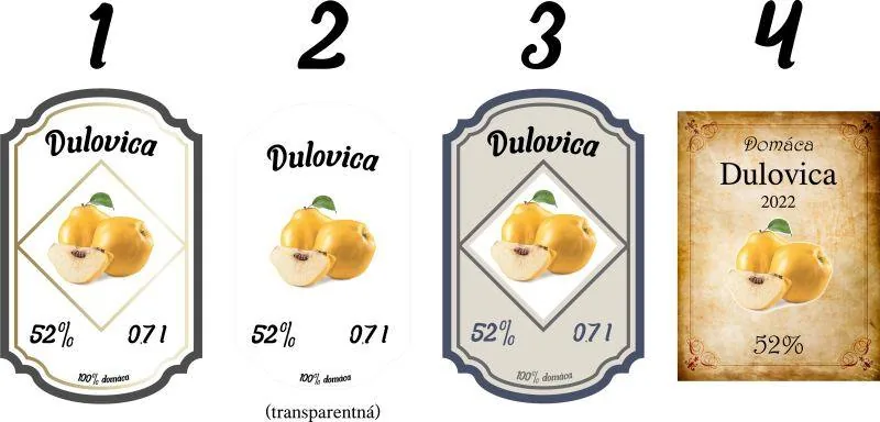 Etiketa / nálepka na fľašu Dulovica