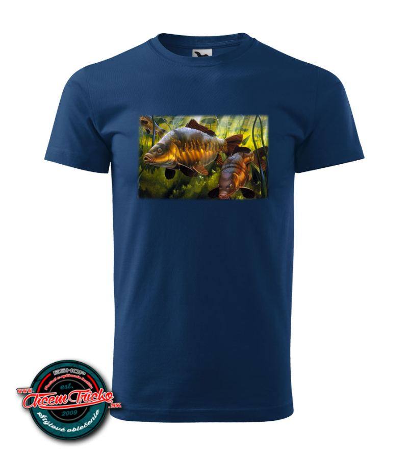 Rybárske tričko s potlačou kapra