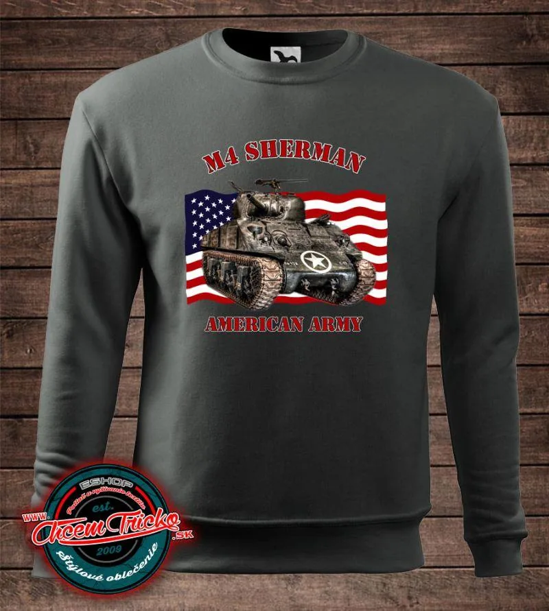 Mikina s tankom M4 Sherman