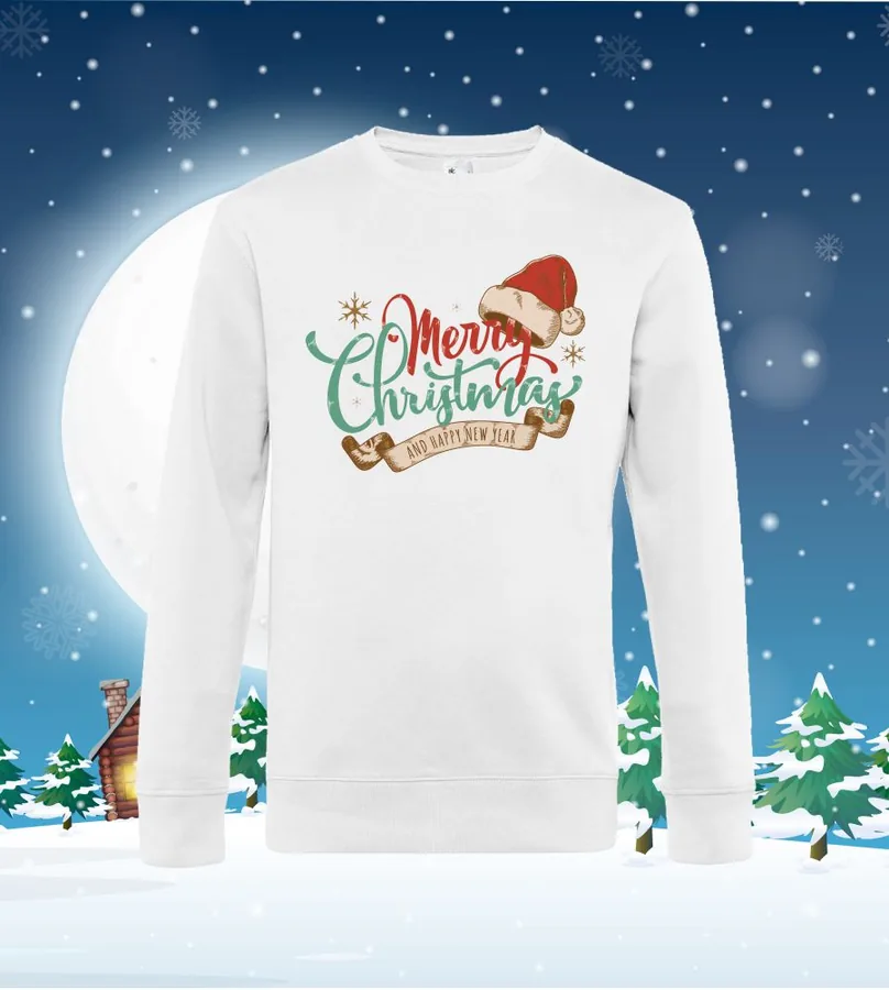 Mikina dámska / pánska bez kapuce Merry Christmas