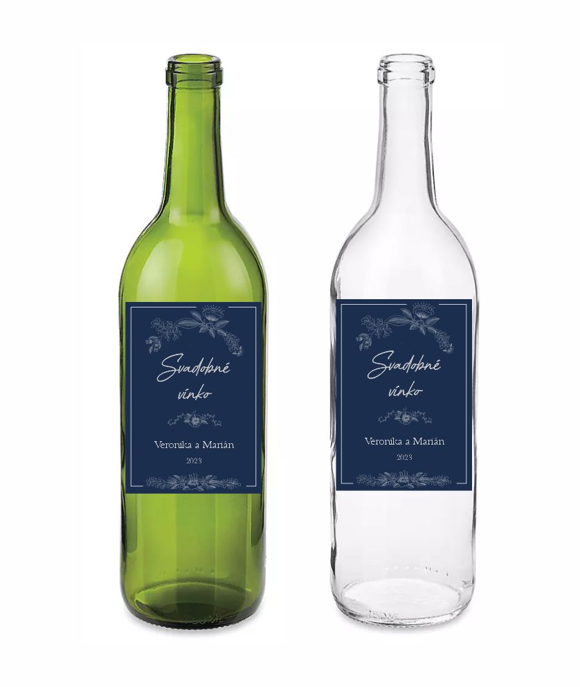 Etiketa / nálepka na fľašu Svadobné vínko