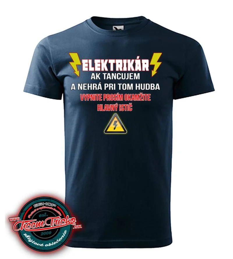 Tričko Elektrikár