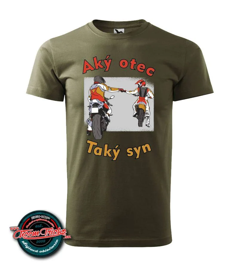 Moto tričko Aký otec, taký syn