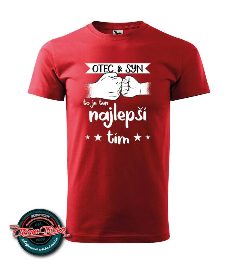 Tričko Otec a syn, najlepší tím