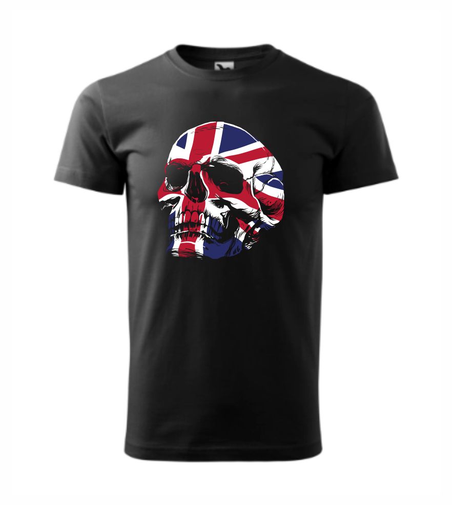 Dámske / pánske tričko s potlačou UK Skull
