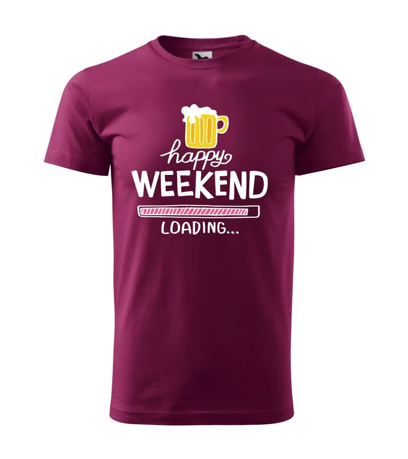Vtipné tričko s potlačou Weekend loading