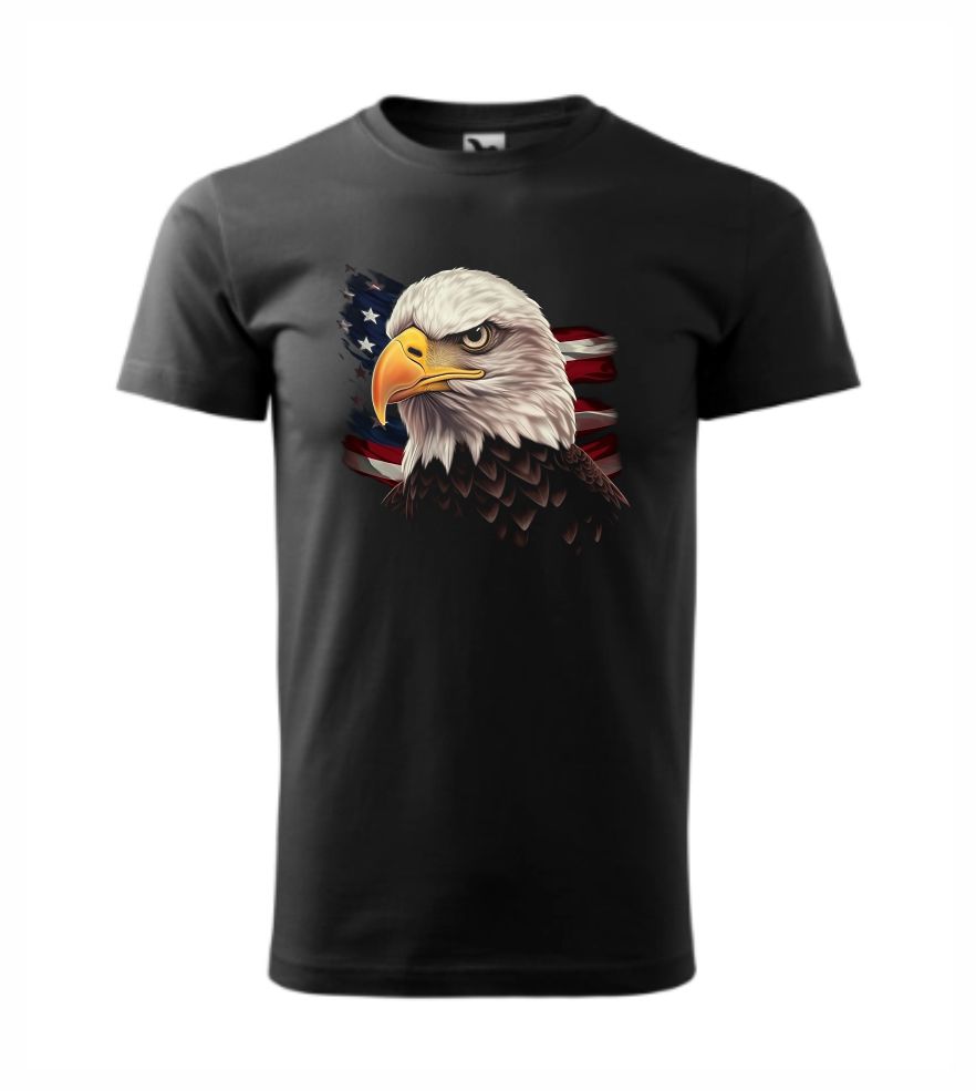 Dámske / pánske tričko s potlačou USA flag eagle