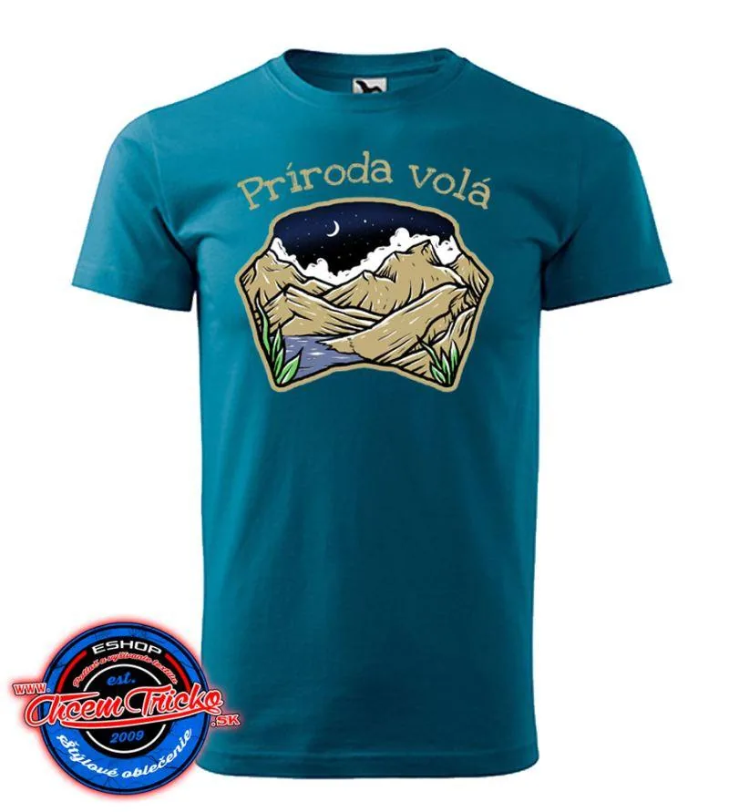 Tričko s potlačou Príroda volá