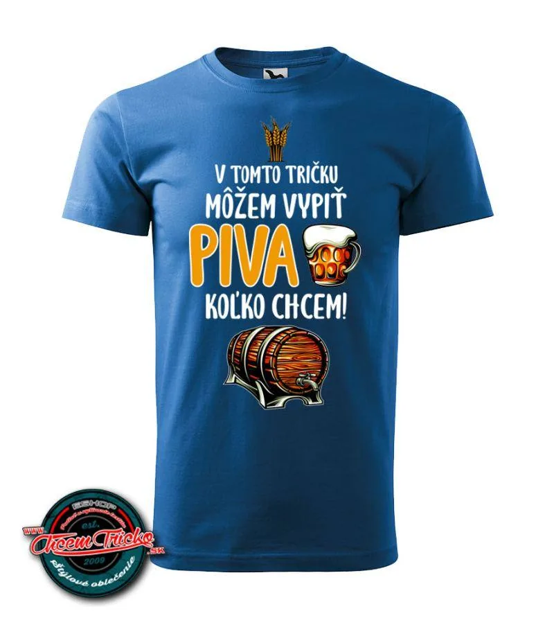 Tričko s potlačou piva
