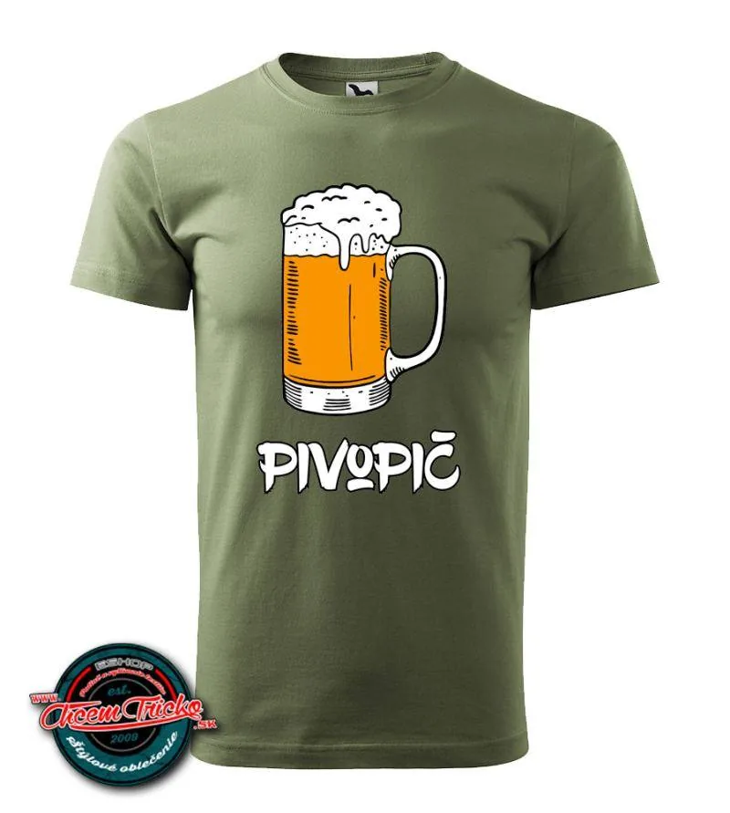 Tričko s potlačou Pivopič