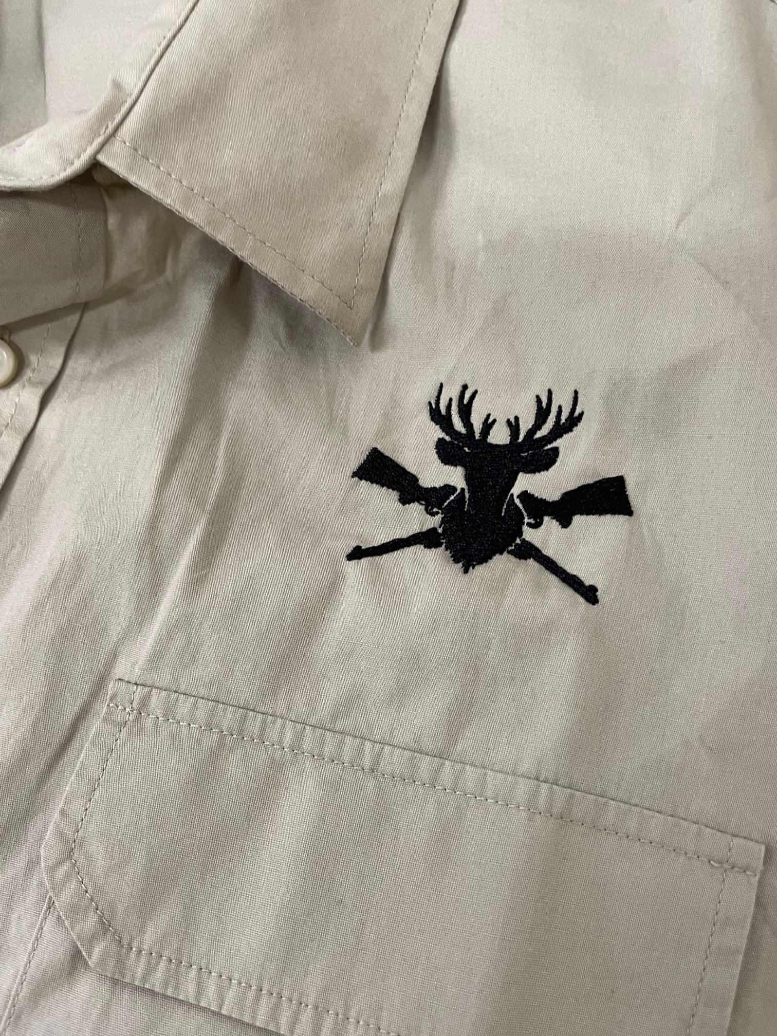 Bavlnená poľovnícka košeľa s poľovníckou výšivkou