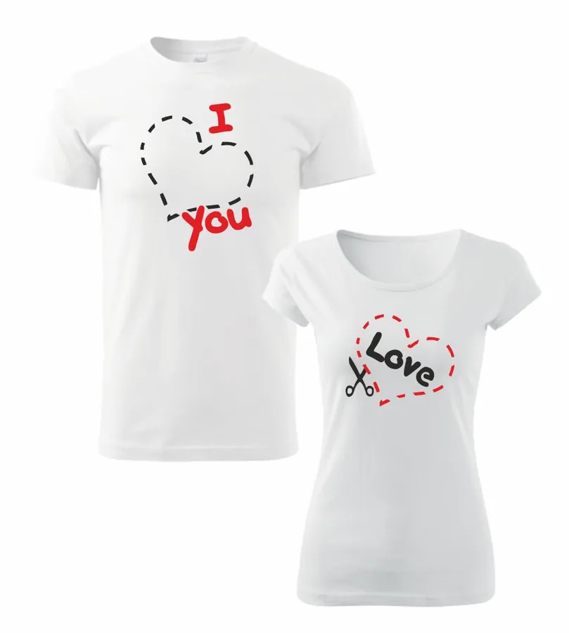 Tričká s potlačou I love you
