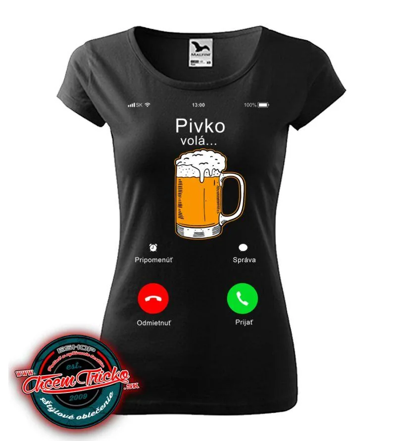 Dámske / pánske tričko Pivko volá