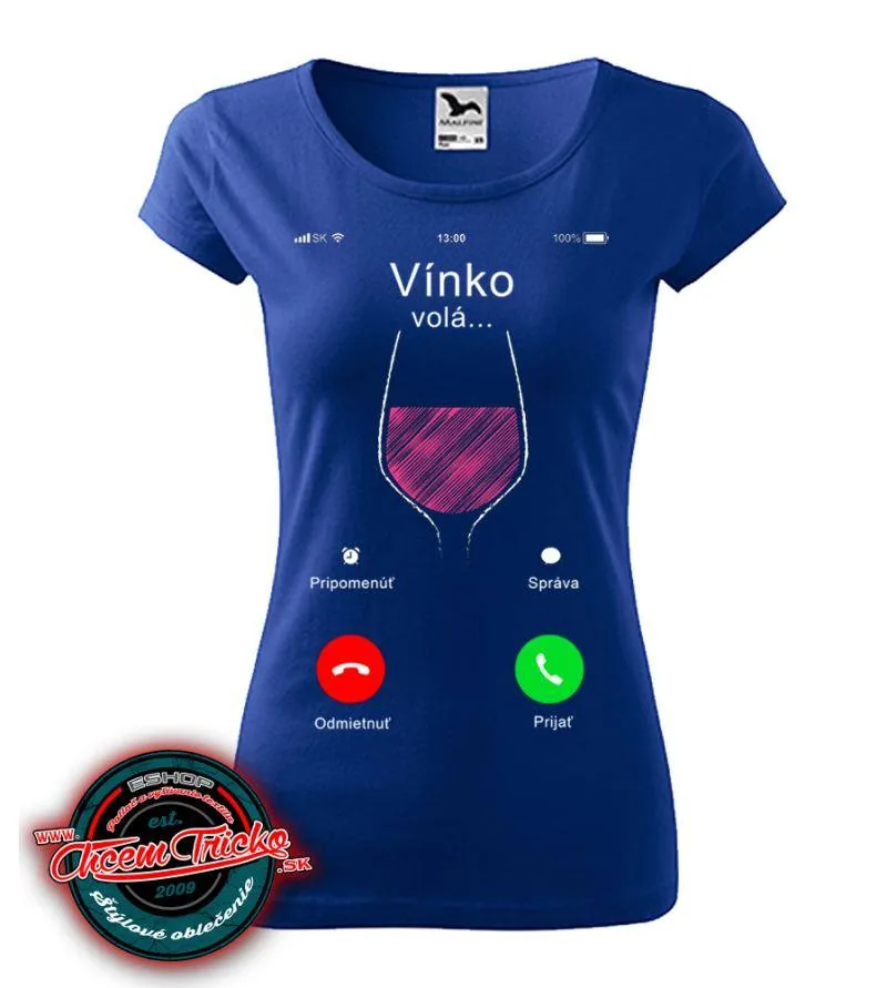 Dámske / pánske tričko Vínko volá