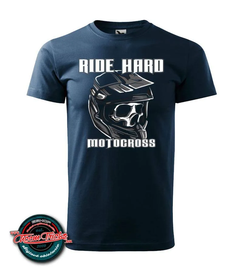 Tričko Ride hard motocross