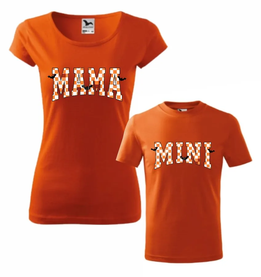 Set tričiek Mama a mini halloween