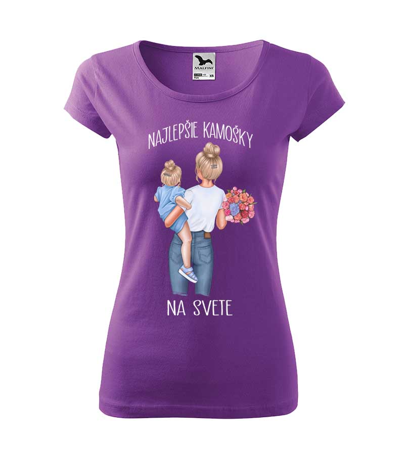 Set tričiek Mama a Dcéra - Najlepšie kamošky (blond)