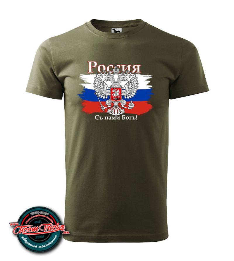 Tričko s nápisom RUSSIA new