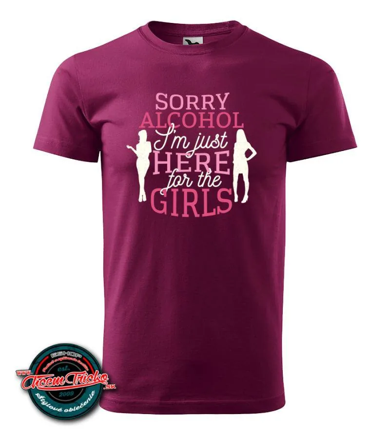 Tričko s potlačou Sorry alcohol
