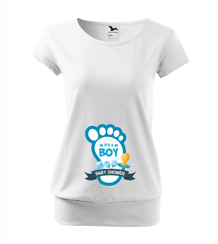 Tehotenské tričko s nápisom It´s a BOY, baby shower