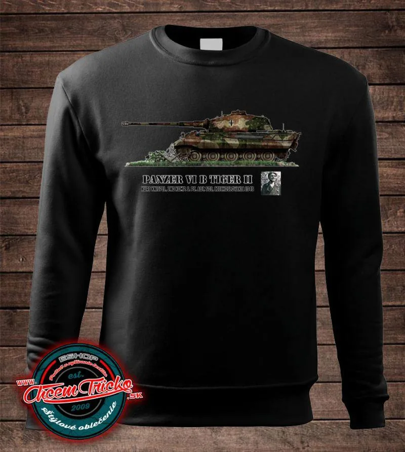 Mikina s tankom Panzer Kurt Knispel